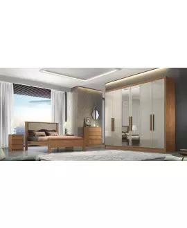 Guarda Roupa Casal 6 gavetas Rizon Novo Horizonte