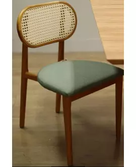 Cadeiras para mesa de jantar moderna encosto de telinha - Lírio