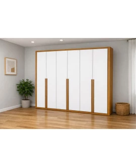 Guarda Roupa 6 Portas 6 Gaveta Living -Grand Line