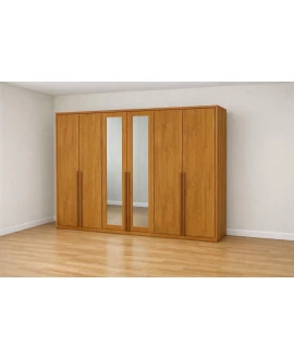 Guarda Roupa 6 Portas 6 Gav com espelho Living -Grand Line