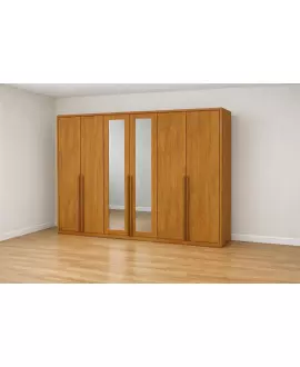 Guarda Roupa 6 Portas 6 Gav com espelho Living -Grand Line