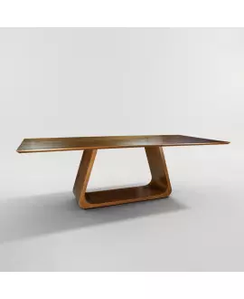 Mesa de jantar retangular tampo laminado sem vidro