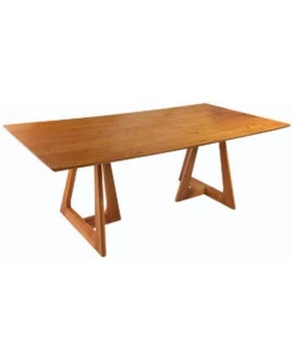 Mesa de Jantar Laminada Moderna - Blanca - Gold Salas