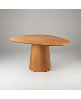 Mesa de Jantar  Tampo Orgânico - Chloe - Gold Salas