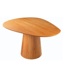 Mesa de Jantar  Tampo Orgânico - Chloe - Gold Salas