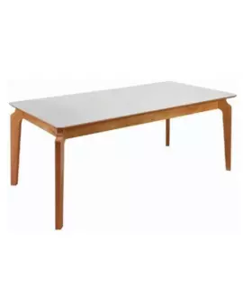 Mesa de Jantar Tampo Exclusivo em Vidro Retangular - Egeu - Gold Salas