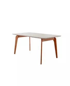 Mesa de Jantar Retangular Madeira Maciça - Jasmim - Singular Móveis