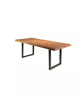 Mesa área gourmet retangular de madeira maciça 