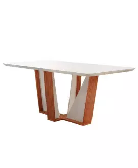 mesa de jantar retangular veneza lj moveis