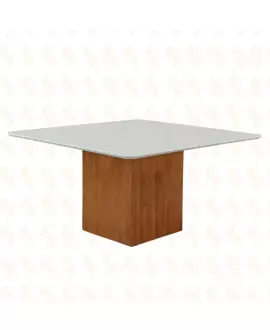 Mesa de Jantar Quadrada Laminada - Alice - Art Salas