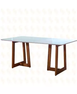 Mesa de Jantar Retangular Madeira Maciça - Sparta - Art Salas