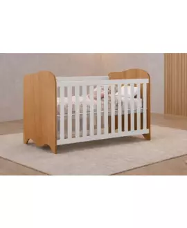 Berço com colchão que vira Cama Ninho- MobiBaby