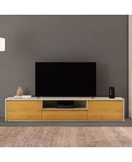 Rack 3 Gavetas Moderno 2,36m - Vertex - Mavau Móveis