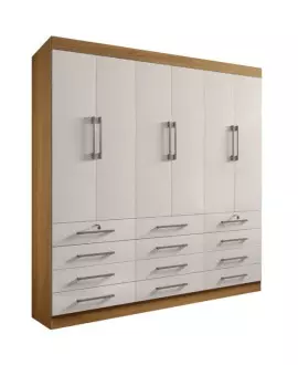 guarda roupa casal 12 gavetas monaco d doro moveis