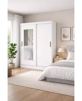 Guarda Roupa com 2 Portas e Espelho  Sapphire -Grand Line