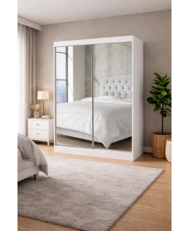 Guarda Roupa com 2 Portas Espelhado Sapphire -Grand Line
