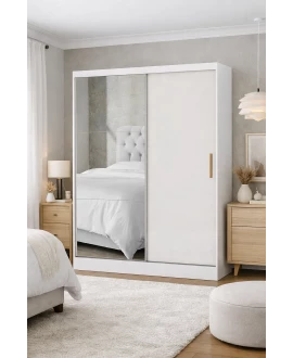 Guarda Roupa Com Espelho e 2 Portas Sapphire -Grand Line