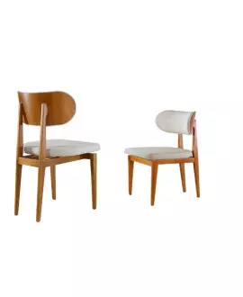Cadeiras Madeira Maciça Encosto Curvado - Organick - Sala Nobre ENVIO IMEDIATO