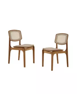 Cadeiras de Madeira Maciça com Telinha - Turquia Premium - Espresso Móveis