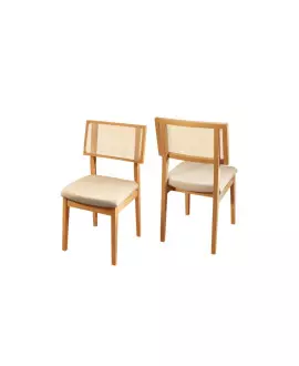 Cadeiras em Madeira Maciça com Telinha - Berlim - Star Móveis