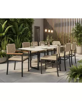 Conjunto área Externa  8 cadeiras  Summer Náutic - Solara