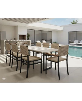 Conjunto área Externa  8 cadeiras  Summer Náutic - Solara