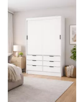 Guarda Roupa 6 Gavetas 2 Portas de correr Sunset-Grand Line