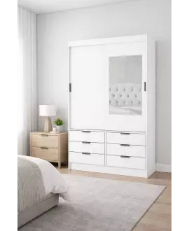 Guarda Roupa 6 Gavetas 1 espelho Sunset-Grand Line