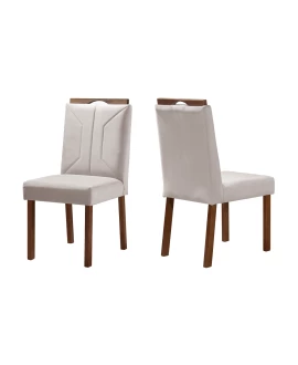 Cadeiras para Mesa de Jantar Madeira Maciça - Duda
