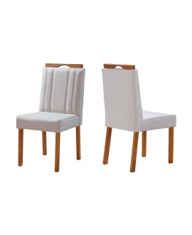Cadeiras para Mesa de Jantar Madeira Maciça - Giovanna