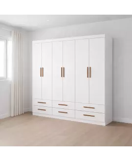 Guarda Roupa 6 Portas 6 Gavetas Unique -Grand Line