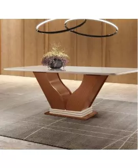 mesa de jantar retangular safira lj moveis