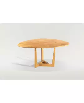Mesa de Jantar Oval em Madeira - Magnólia - Tendence Móveis
