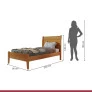 Cama Solteiro Madeira Maciça - Esmeralda - Josandro Móveis