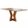 Mesa de jantar Redonda laminada 110x110 base Cone  Imperial