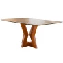 Sala de Jantar Moderna Laminada 6 Cadeiras 2,0x1,0m - Jade - Harmonia Salas