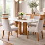 Sala de Jantar 4 cadeiras 1,20 x80 - Vênus - Domus Móveis