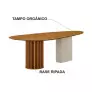 Mesa de Jantar retangular Duas Torres 1,80x0,90 Arbo Design
