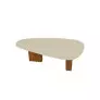 Mesa de Jantar Orgânica com vidro 2x1- Iza  Arbo Design