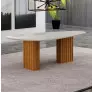 Mesa de Jantar Orgânica com vidro 2x1- Iza  Arbo Design