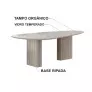 Mesa de Jantar Orgânica com vidro 2x1- Iza  Arbo Design