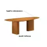 Mesa de Jantar Orgânica 2x1 metros Iza  Arbo Design