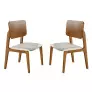 Cadeiras Moderna em Madeira Maciça - Jasmim - Harmonia Salas