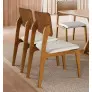 Cadeiras Moderna em Madeira Maciça - Jasmim - Harmonia Salas