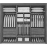 Guarda Roupa Casal 3 Portas 6 Gavetas - Pacioli Sky - Móveis Bettio