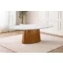 Mesa de Jantar Oval 2,20x1,10m  Atenas Imperial Móveis