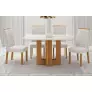 Conjunto jantar 4 cadeiras 1,20x80 Izabelle - Arbo Design