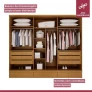Guarda Roupa Casal 6 Portas 9 Gavetas 100% MDF - Urbano - Josandro Móveis