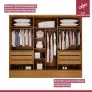 Guarda Roupa Casal 6 Portas 9 Gavetas 100% MDF - Urbano - Josandro Móveis