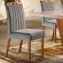 cadeiras para mesa de jantar velvet requinte salas